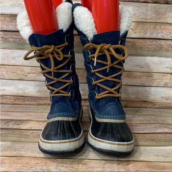 Sorel Joan of Arctic Blue Navy Waterproof Boot - Picture 6 of 11